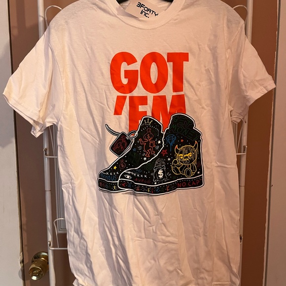 3FortyInc. White graphic Nike sneakerhead “Got Em” Tee Medium Mens - Picture 1 of 3